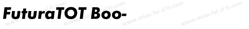 FuturaTOT Boo字体转换